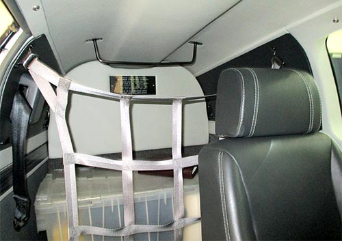 N42LH AIRCRAFT interior back view